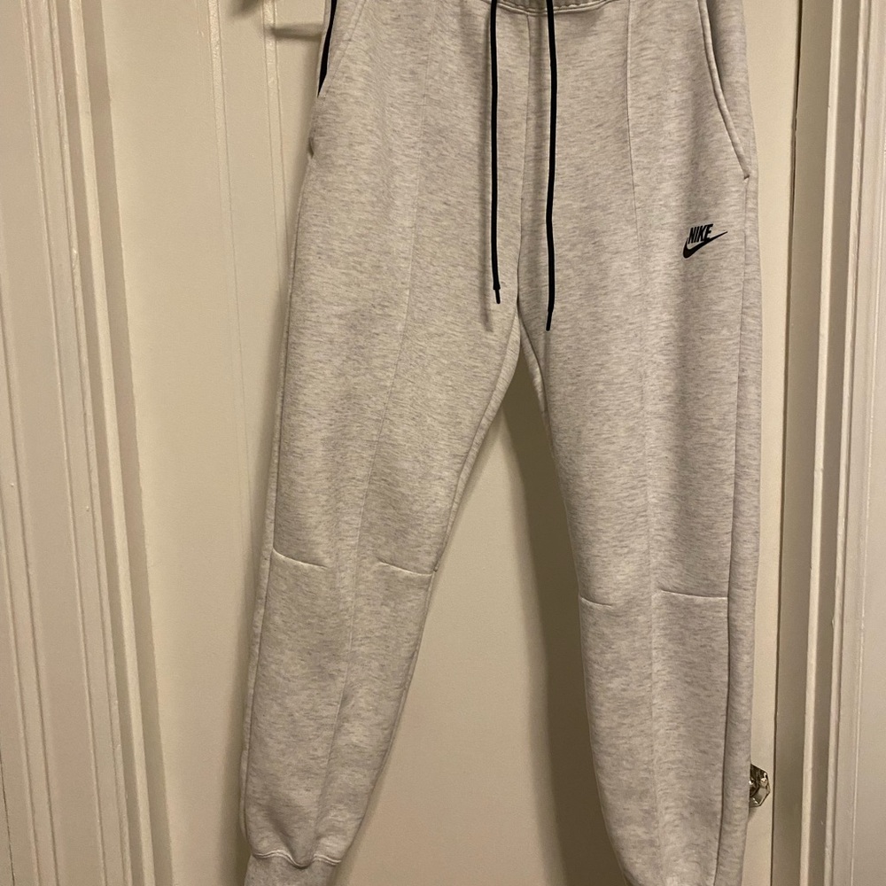 Nike Womens Nike Tech Light Gray Sweatpants